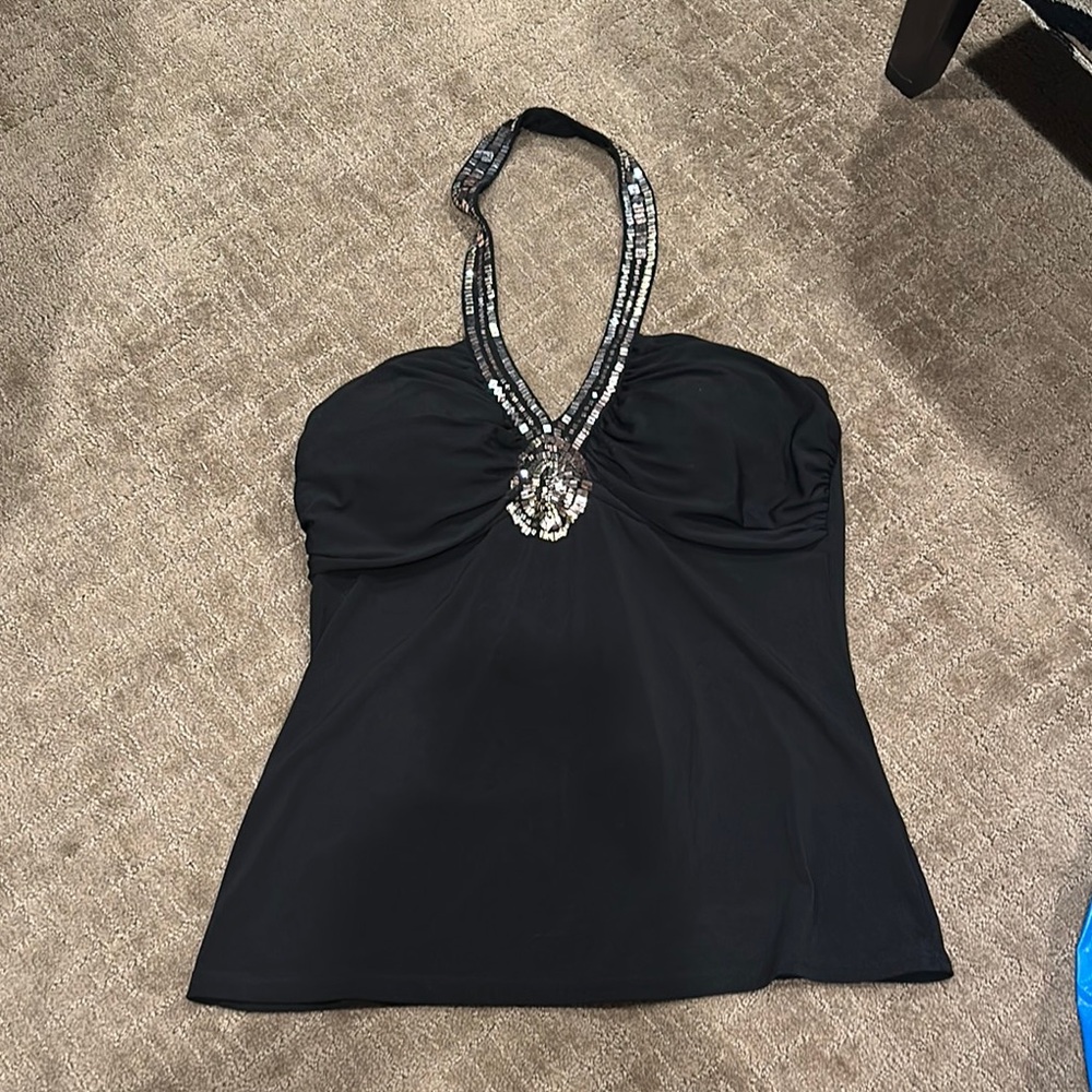 Spense Black Halter Top